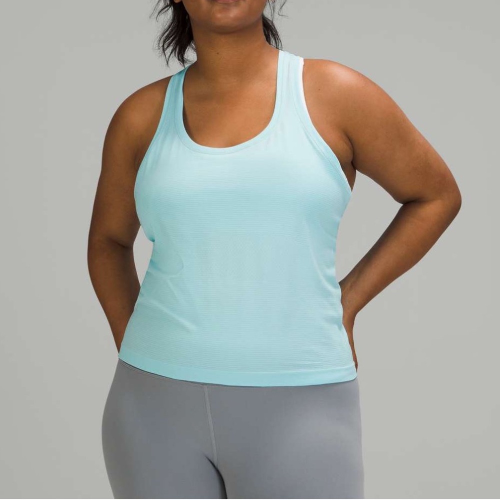 NWT Lululemon Swiftly Tech Racerback 2.0 Race Length, Icing Blue
